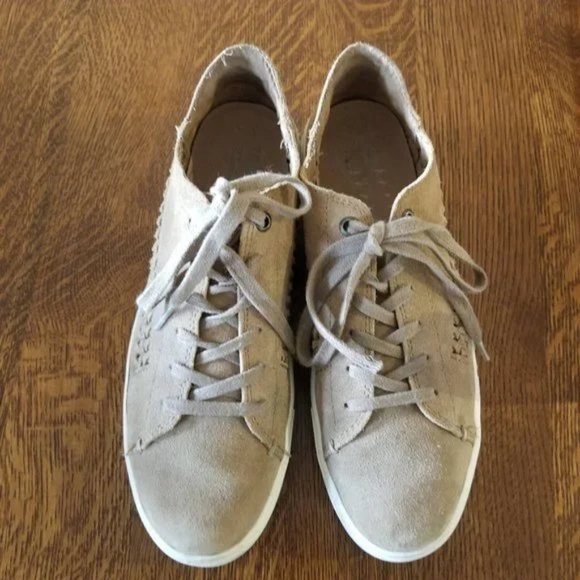 TOMS Lennox Sneakers Tan Suede Size 8.5 - Picture 1 of 9